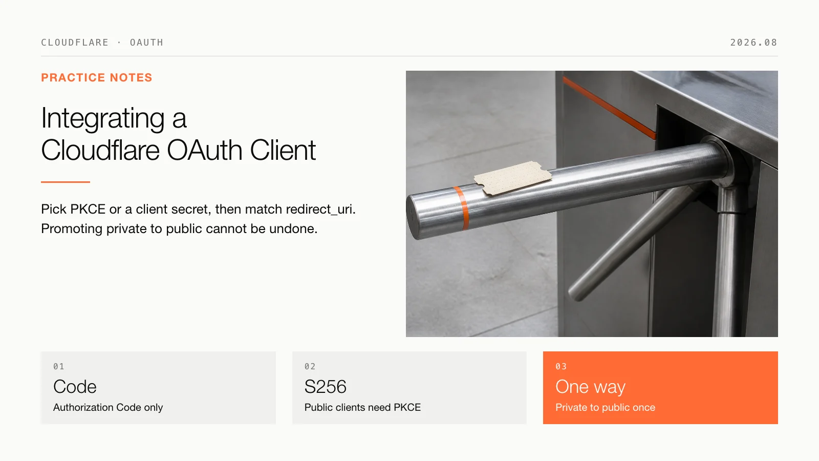 Practical Notes on Integrating a Cloudflare OAuth Client