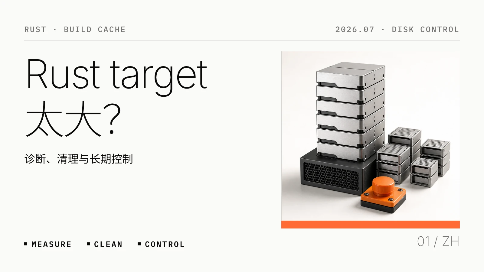 Rust target 目录太大？编译产物膨胀的诊断、清理与优化指南